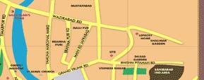 Map of Central Delhi