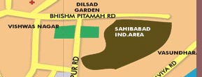 Map of East Delhi