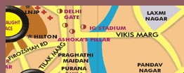 Map of South Delhi