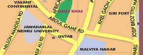 Map of West Delhi